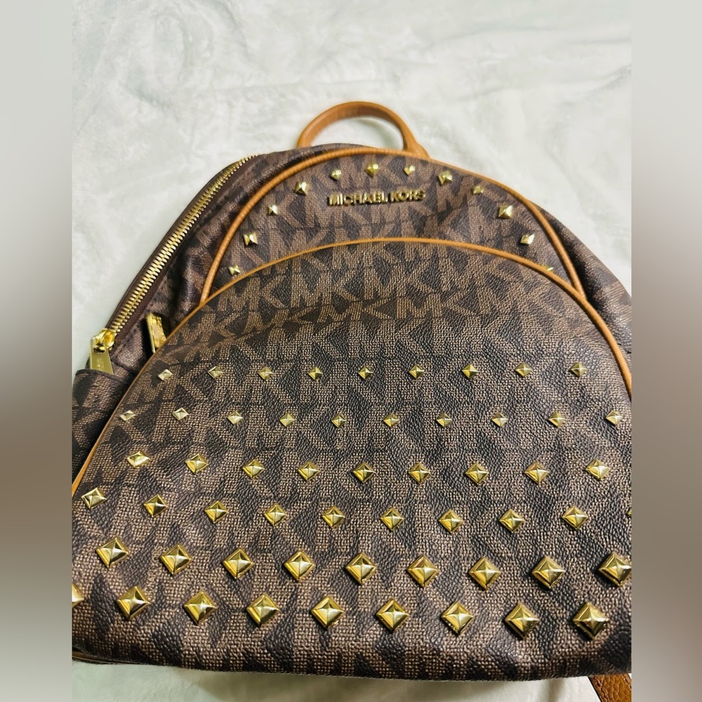 MK Dark Brown Bookbag Backpack – Travel / Work / Everyday - Picture 5 of 9